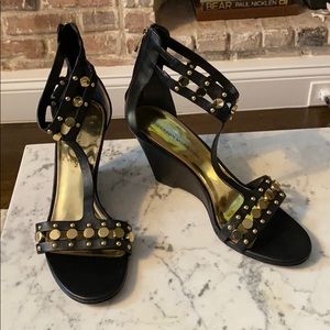 Sigerson Morrison leather wedge sandals